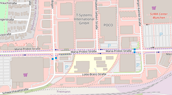 FitnessStudio auf Satellitenbild