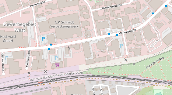 FitnessStudio auf Satellitenbild