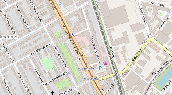 FitnessStudio auf Satellitenbild