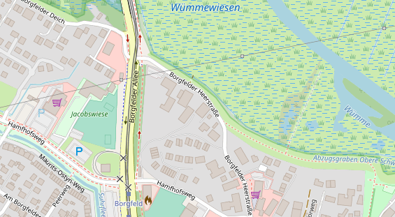 FitnessStudio auf Satellitenbild