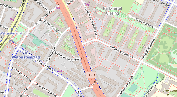 FitnessStudio auf Satellitenbild