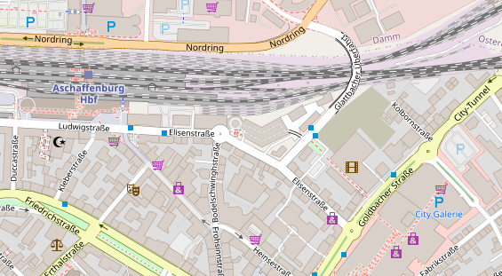 FitnessStudio auf Satellitenbild