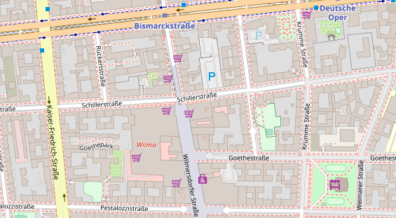 FitnessStudio auf Satellitenbild