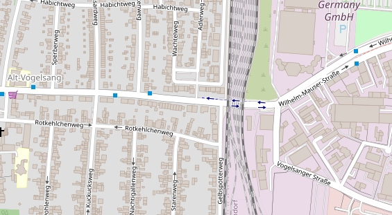 FitnessStudio auf Satellitenbild