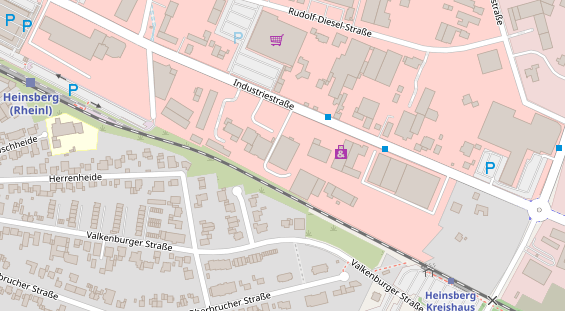 FitnessStudio auf Satellitenbild