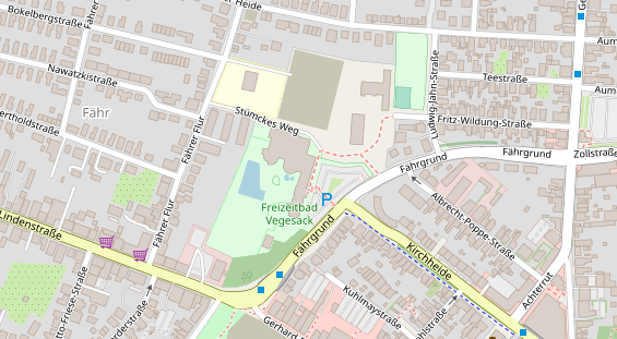 FitnessStudio auf Satellitenbild