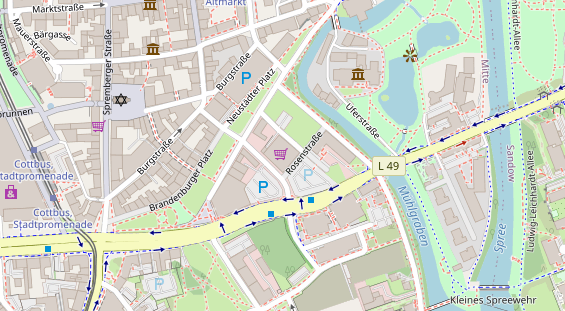 FitnessStudio auf Satellitenbild