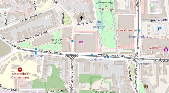 FitnessStudio auf Satellitenbild