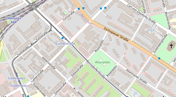 FitnessStudio auf Satellitenbild