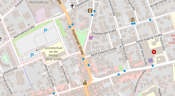 FitnessStudio auf Satellitenbild