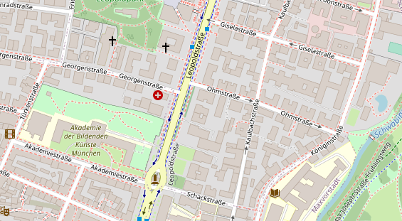 FitnessStudio auf Satellitenbild