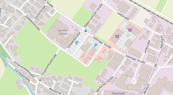 FitnessStudio auf Satellitenbild