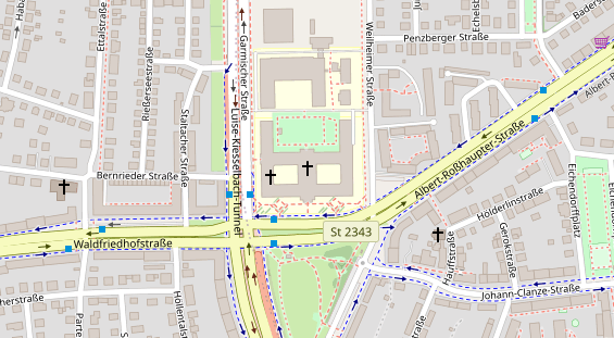 FitnessStudio auf Satellitenbild