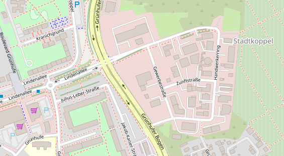 FitnessStudio auf Satellitenbild