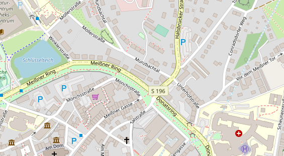 FitnessStudio auf Satellitenbild