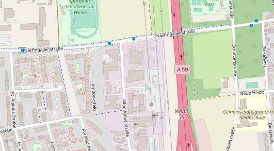 FitnessStudio auf Satellitenbild