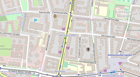 FitnessStudio auf Satellitenbild