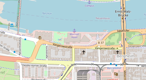 FitnessStudio auf Satellitenbild