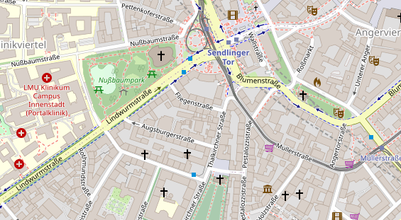 FitnessStudio auf Satellitenbild