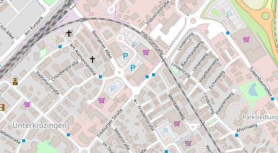 FitnessStudio auf Satellitenbild