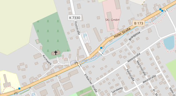 FitnessStudio auf Satellitenbild