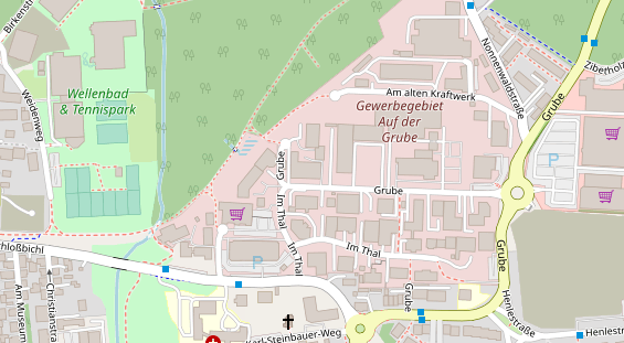 FitnessStudio auf Satellitenbild