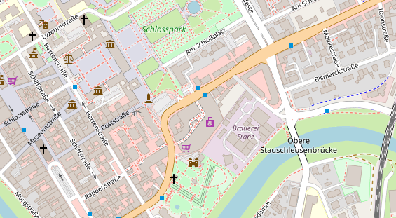 FitnessStudio auf Satellitenbild