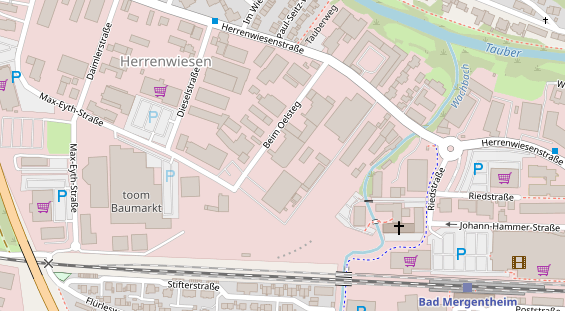 FitnessStudio auf Satellitenbild