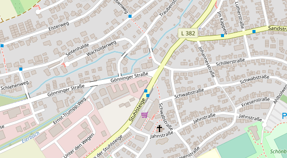 FitnessStudio auf Satellitenbild