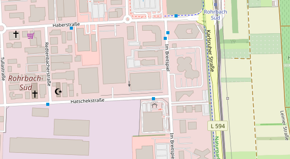 FitnessStudio auf Satellitenbild
