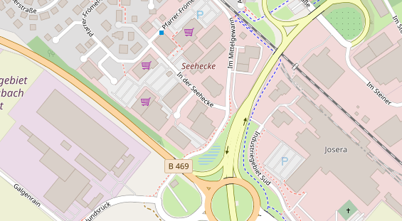 FitnessStudio auf Satellitenbild