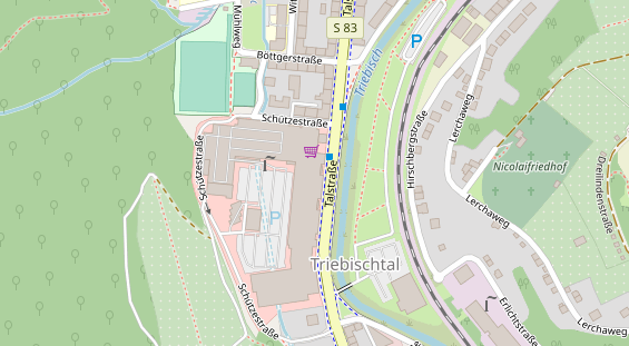 FitnessStudio auf Satellitenbild