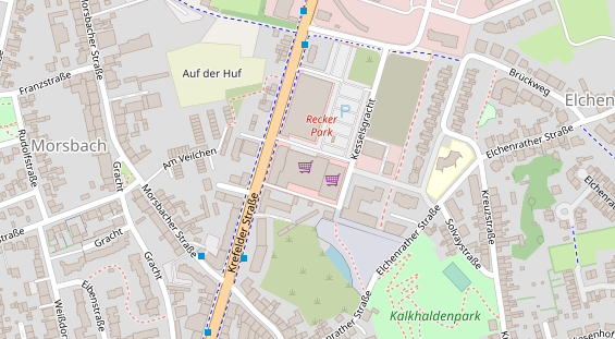 FitnessStudio auf Satellitenbild