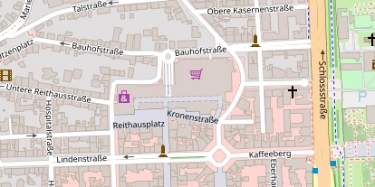 FitnessStudio auf Satellitenbild