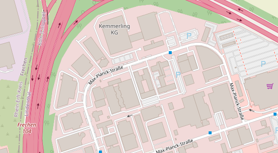 FitnessStudio auf Satellitenbild