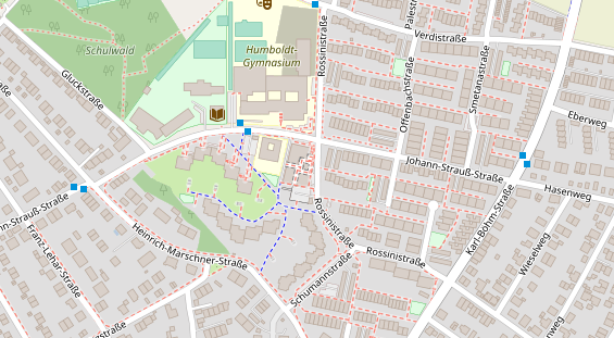 FitnessStudio auf Satellitenbild