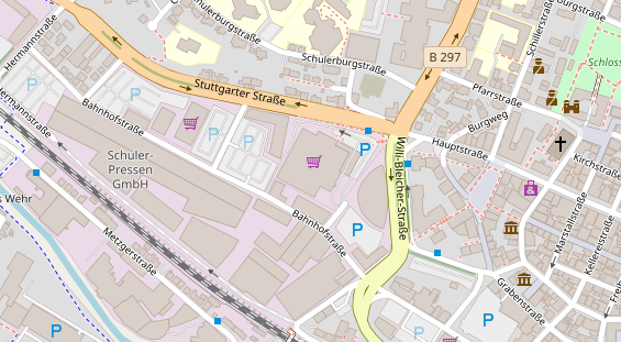 FitnessStudio auf Satellitenbild