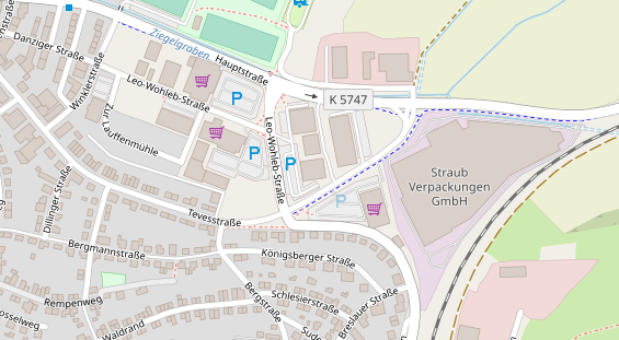 FitnessStudio auf Satellitenbild