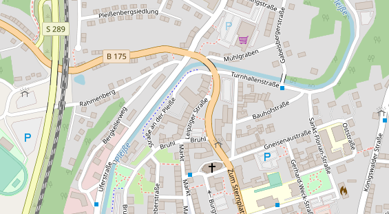 FitnessStudio auf Satellitenbild