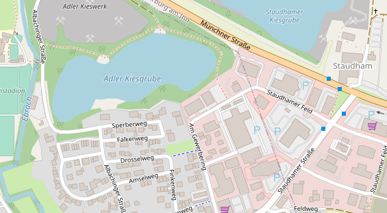 FitnessStudio auf Satellitenbild