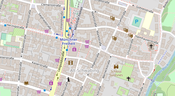 FitnessStudio auf Satellitenbild