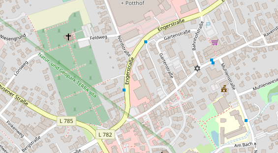 FitnessStudio auf Satellitenbild