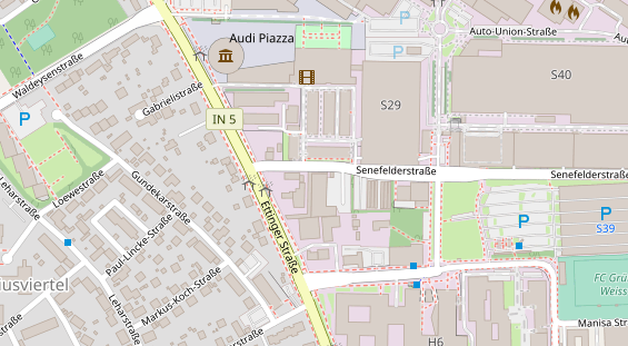 FitnessStudio auf Satellitenbild