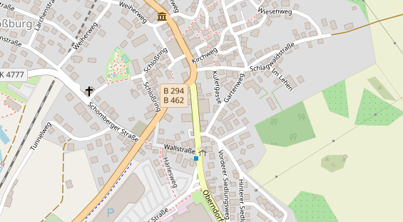 FitnessStudio auf Satellitenbild