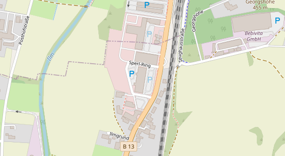 FitnessStudio auf Satellitenbild