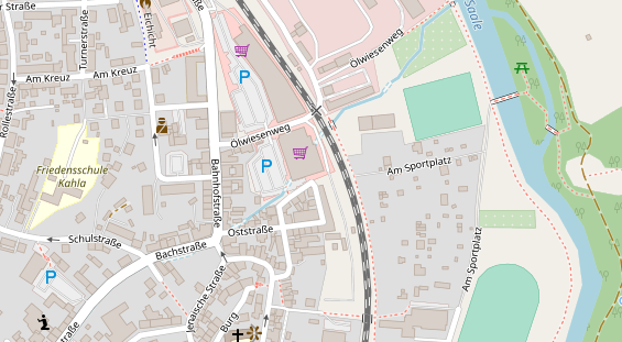 FitnessStudio auf Satellitenbild