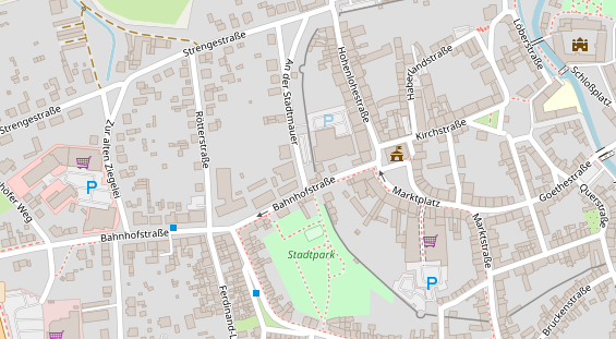 FitnessStudio auf Satellitenbild