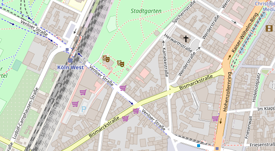 FitnessStudio auf Satellitenbild