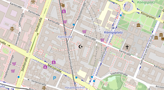 FitnessStudio auf Satellitenbild