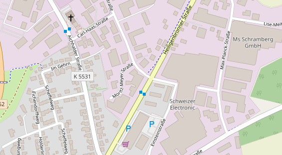 FitnessStudio auf Satellitenbild